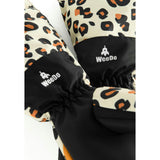 Cheetado Leopard Mittens, Beige