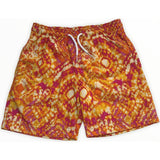 Kids' Geometric Batik Print Quick-Dry Swim Trunks