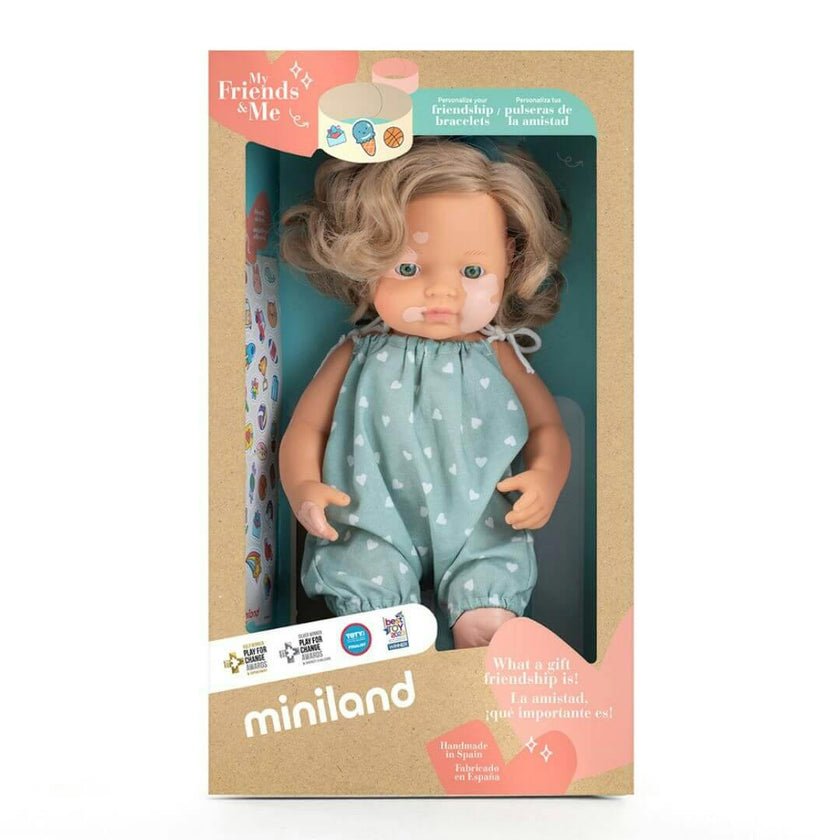 My Friends and Me Collection Baby Girl Doll with Dark Blonde Hair and Vitalago - 15"