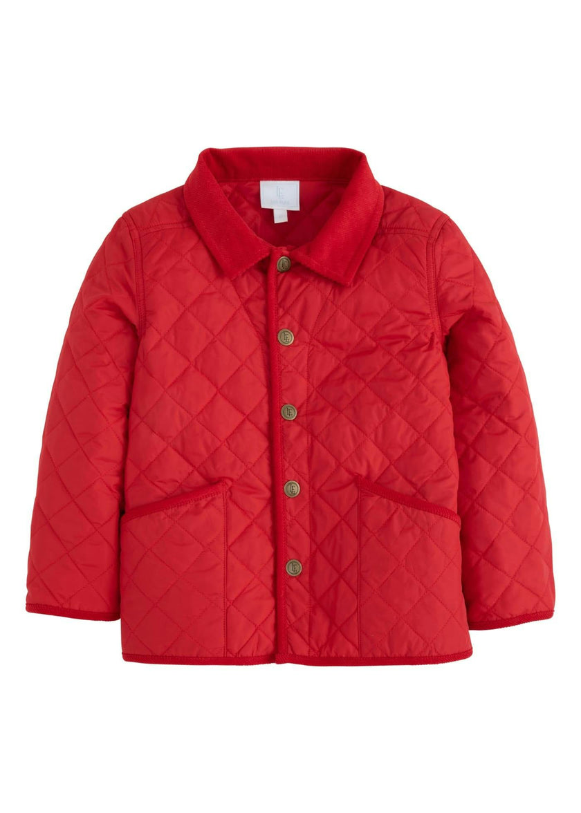 Classic Quilted Jacket - Red