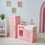 Teamson Kids Little Chef Chester Wooden Play Kitchen With 12 Accessories