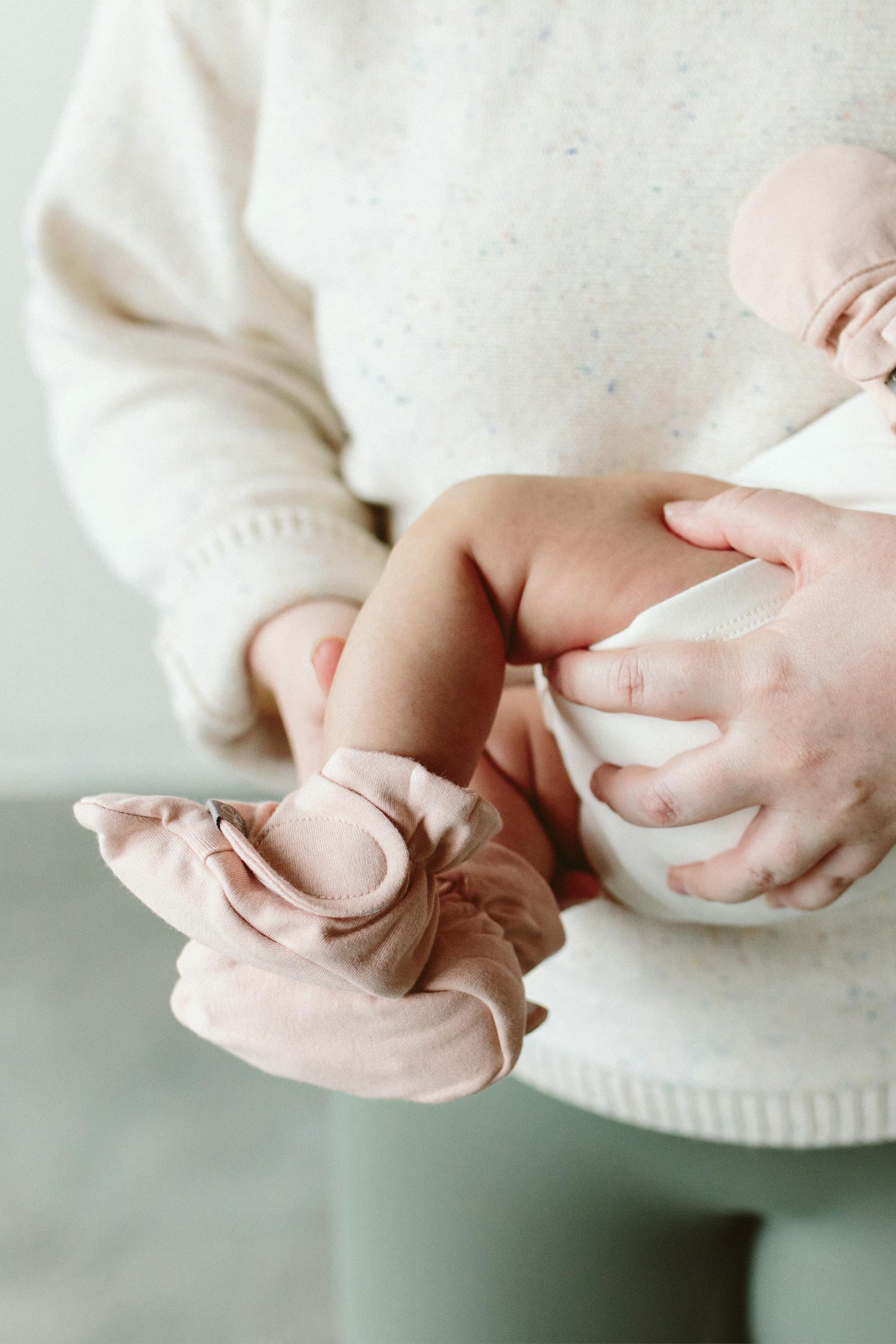 Viscose from Bamboo Organic Cotton Baby Booties