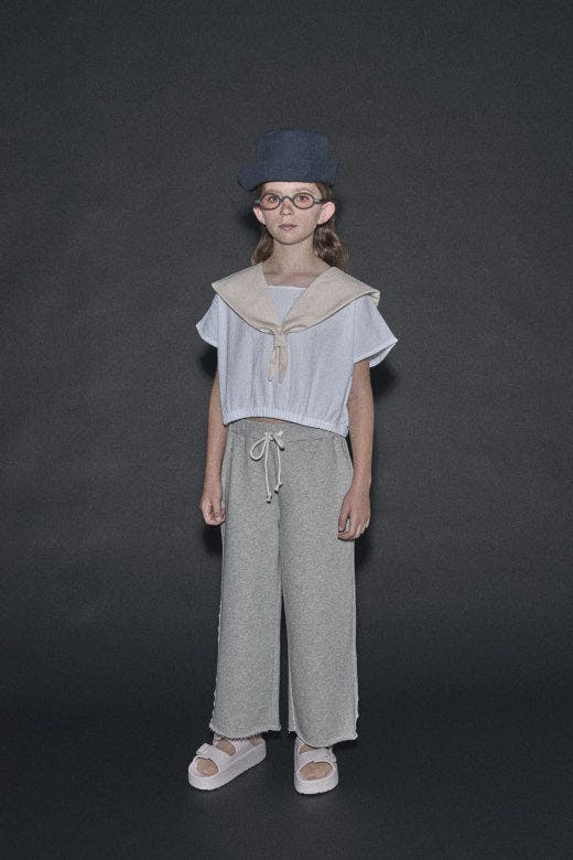 Cruise Collar Top White