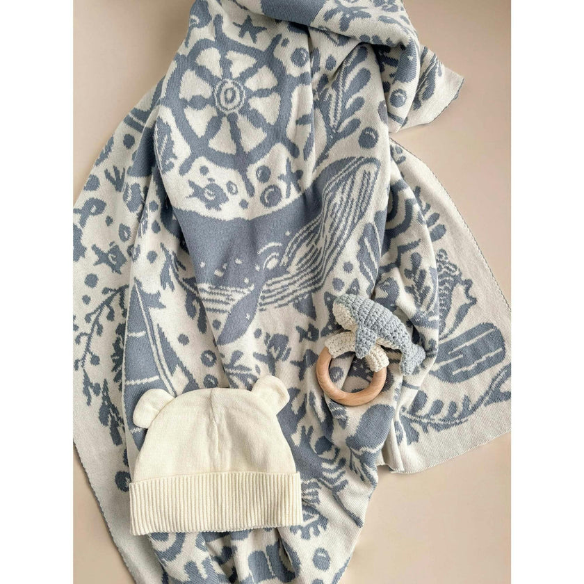 Cotton Baby Nautical Gift Set - Whale