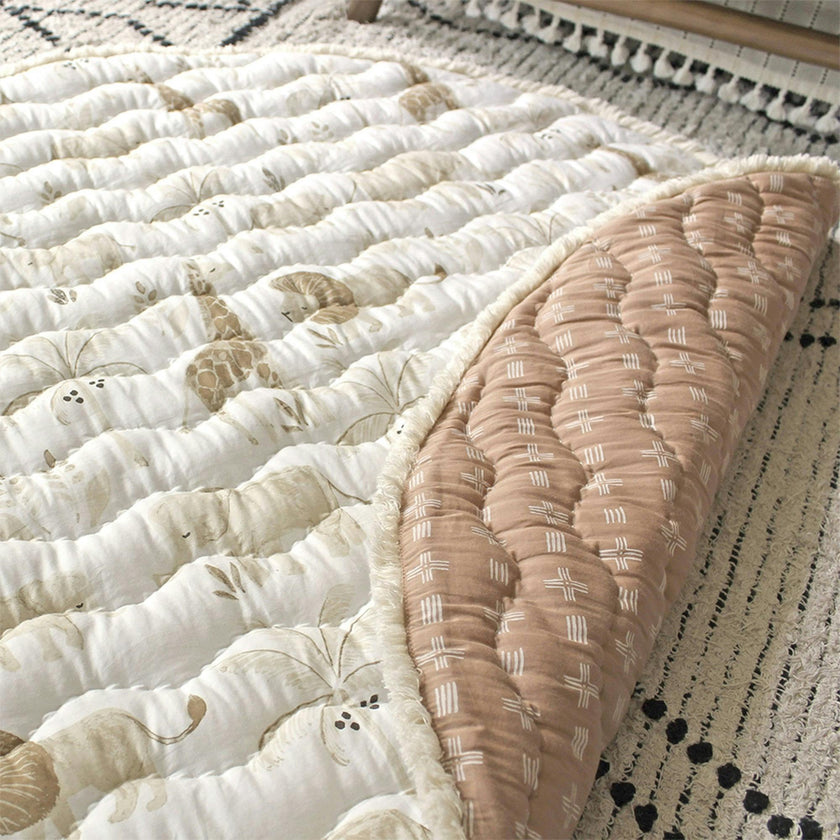 Kendi Quilted Safari Baby Play Mat