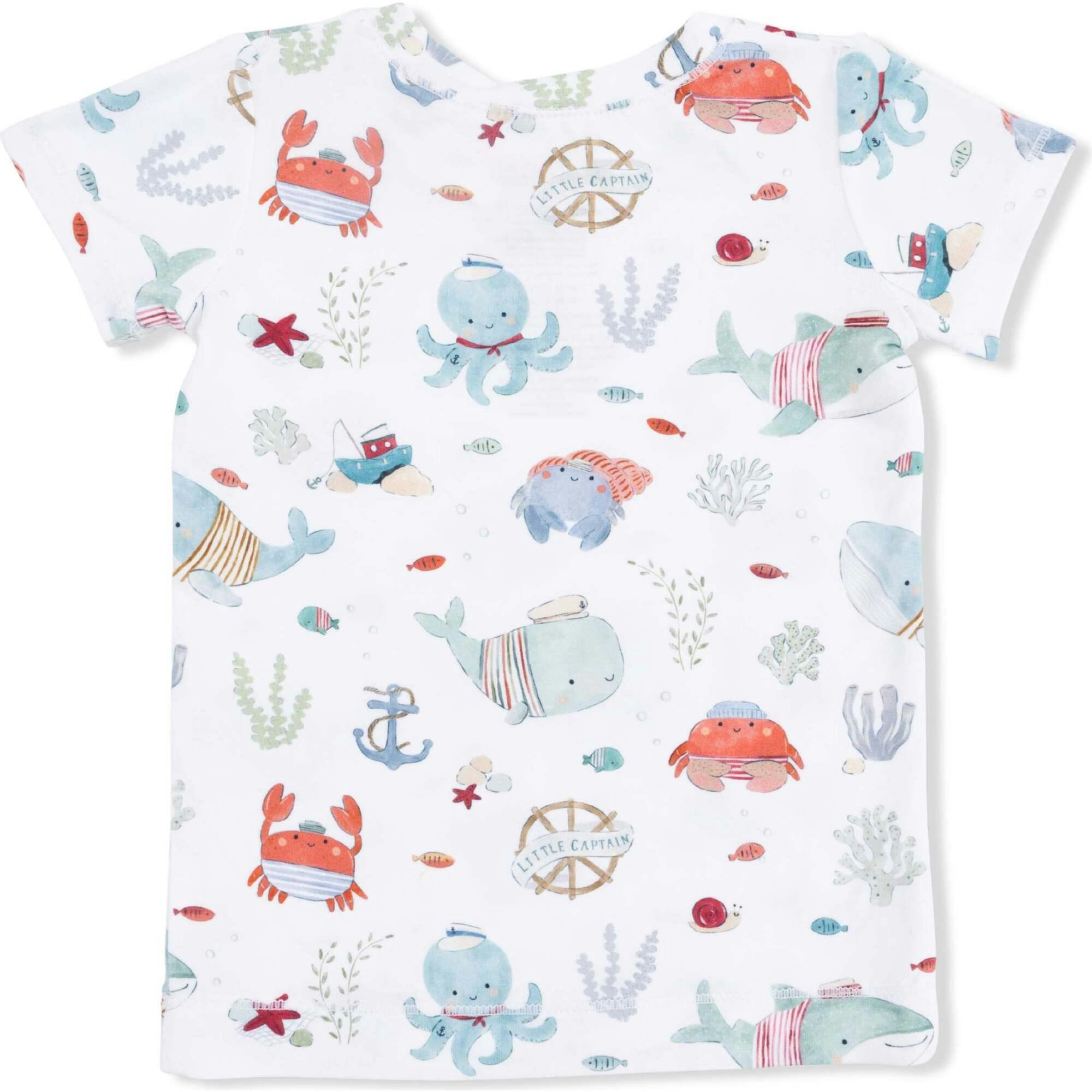 Sailor Sea Creatures - Short Sleeve Loungewear Set