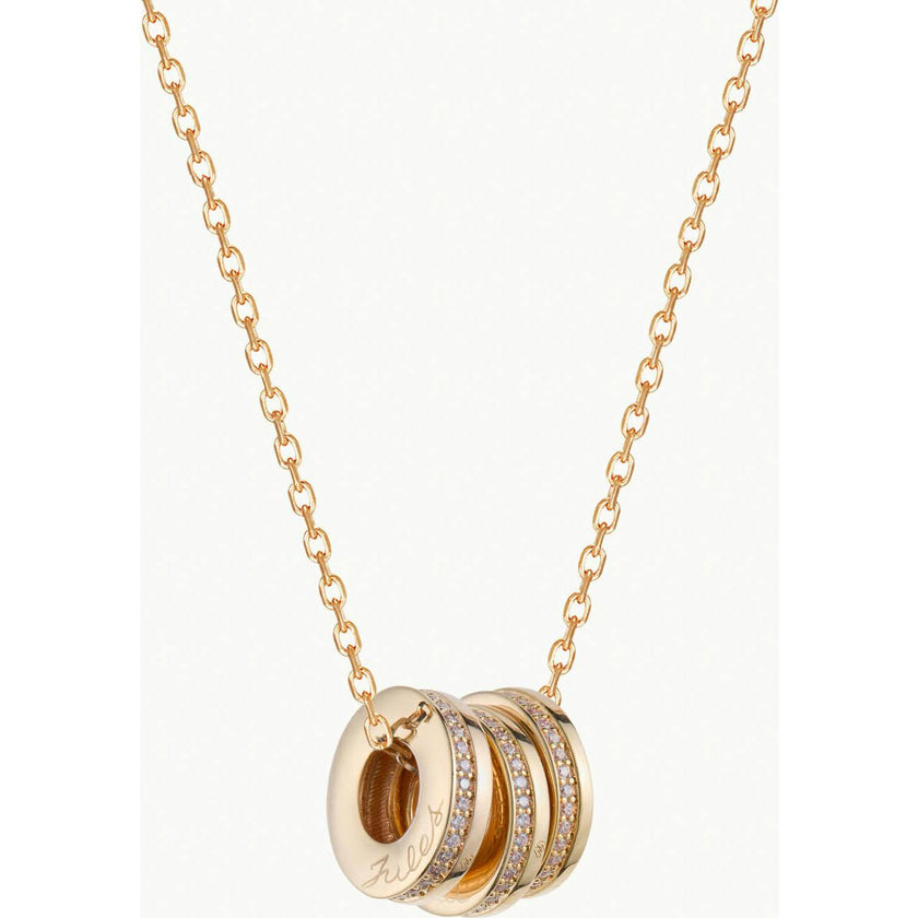 Personalized Crystal Unity Name Necklace, 14k Gold Plated