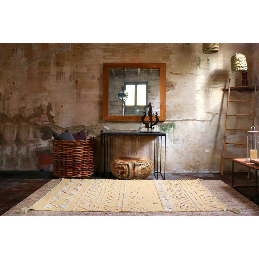 Tribu Washable Rug, Yellow