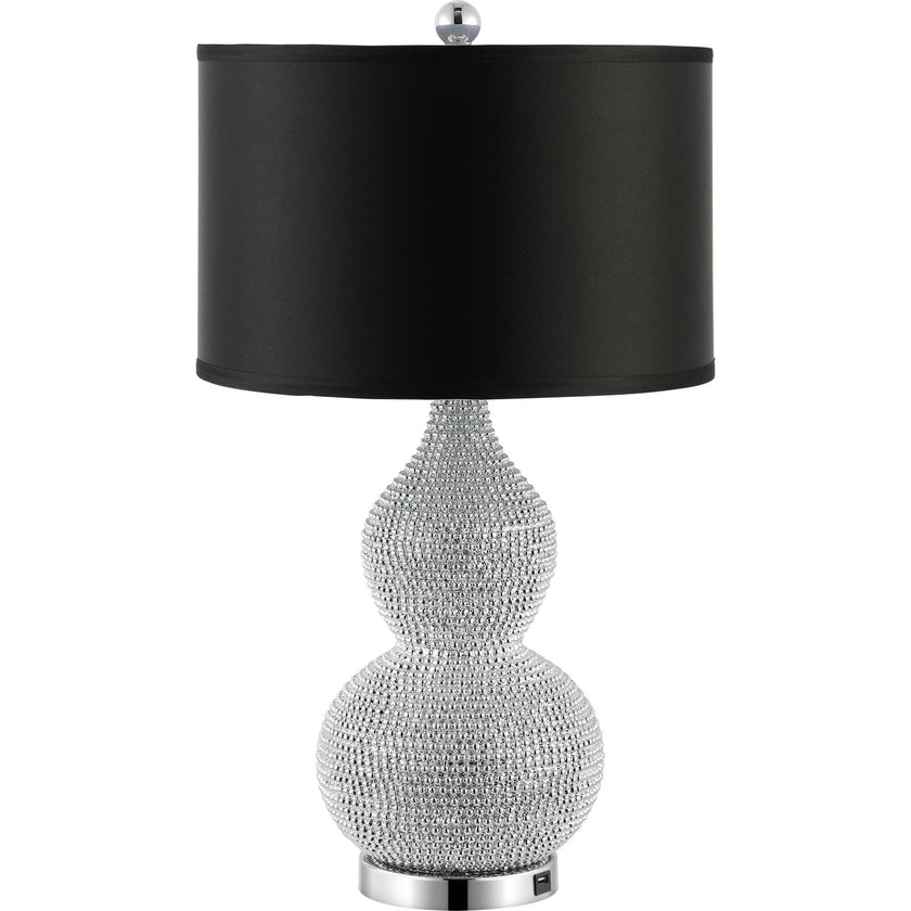 Nicole Bead Base Table Lamps With USB Port