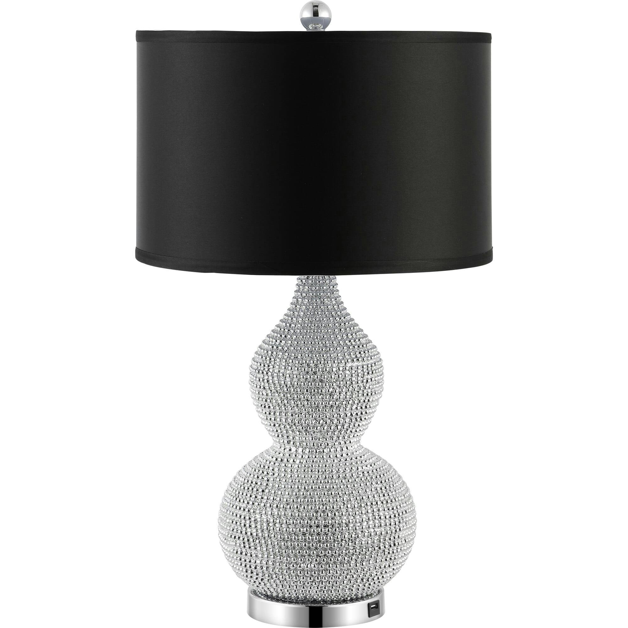 Nicole Bead Base Table Lamps With USB Port