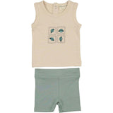Boys Boxy Belt Bag Sleeveless Tee & Short Set