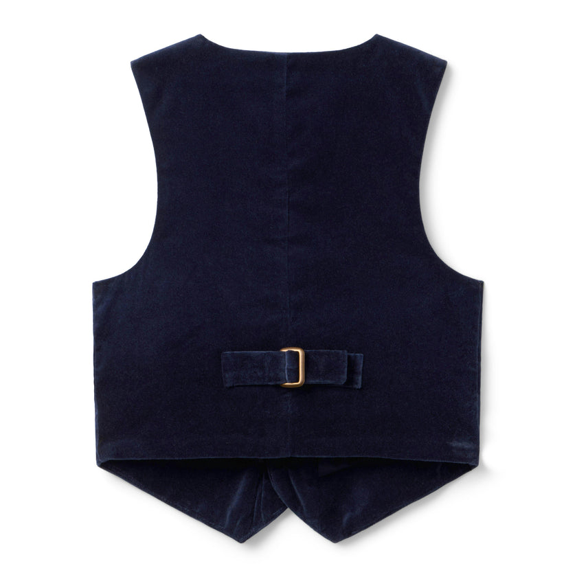 The Velvet Vest, navy blue