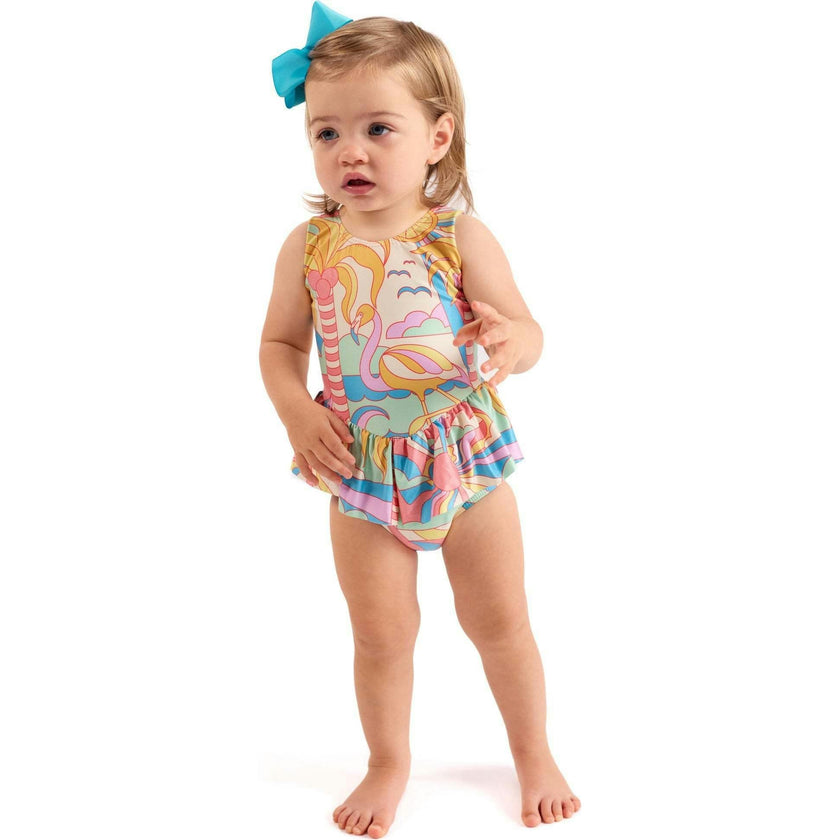 The Paradiso - Girls Ruffle One Piece with Tutu UPF 50+