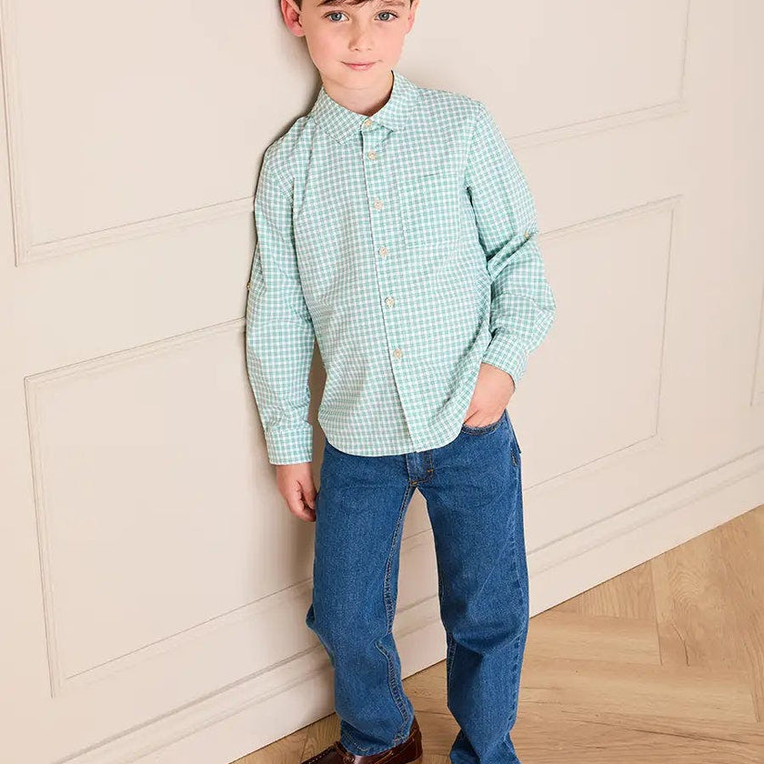Five Pocket Straight Leg Jeans in Blue Denim (2-10yrs)