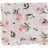 Organic Cotton Muslin Swaddle Blanket - Watercolor Floret