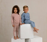 Remi Ribbed Knit Set Vintage Blue