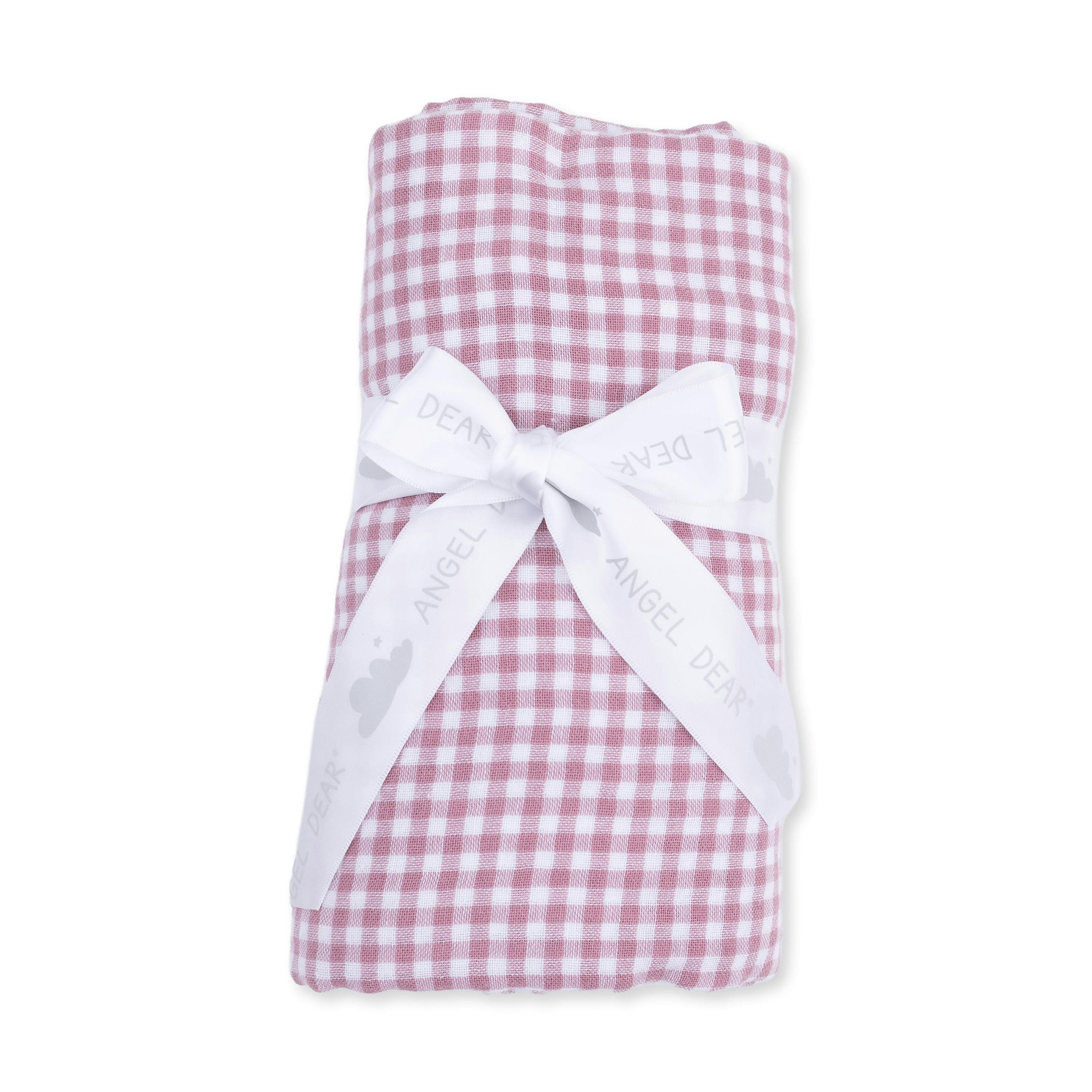Berry Gingham - Swaddle Blanket