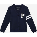 Varsity Navy French Terry Varsity Cardigan