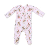 Cowgirl Cameos - 2 Way Ruffle Back Zipper Footie