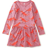 Long Sleeve Pocket Dress, Pink