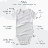 AVERY 10-Pack Short Sleeve Bodysuits
