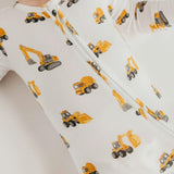 Bamboo Convertible Zip-Up Footie Pajama - Dozer