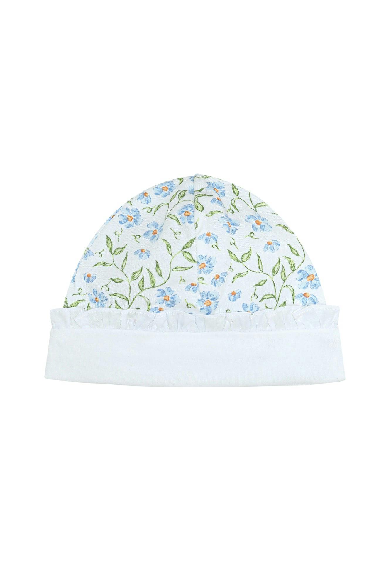 Blue Vines Print Hat