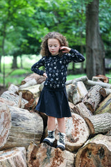 Girls Super Bubble Ribbed Crew Neck Sweater Top