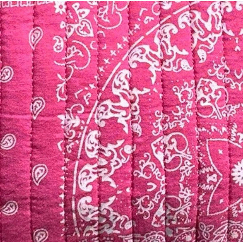 Mini Chantal Girls' Dress Patchwork Bandana, Pink