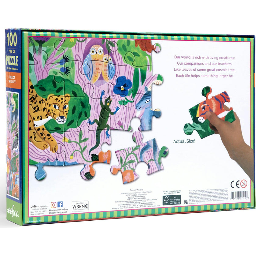 100 Piece Puzzle: Tree of Wildlife