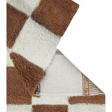 Kitchen Tiles Checkerboard Pattern Washable Rug