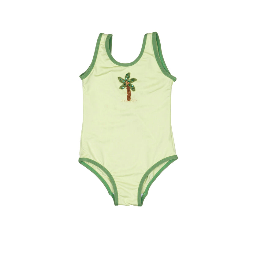 Palm Swimsuit in Pale Green