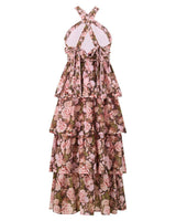 Camellia Halter Neck Maxi Dress