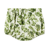 Island Leaf Ruffle Dress & Bloomers