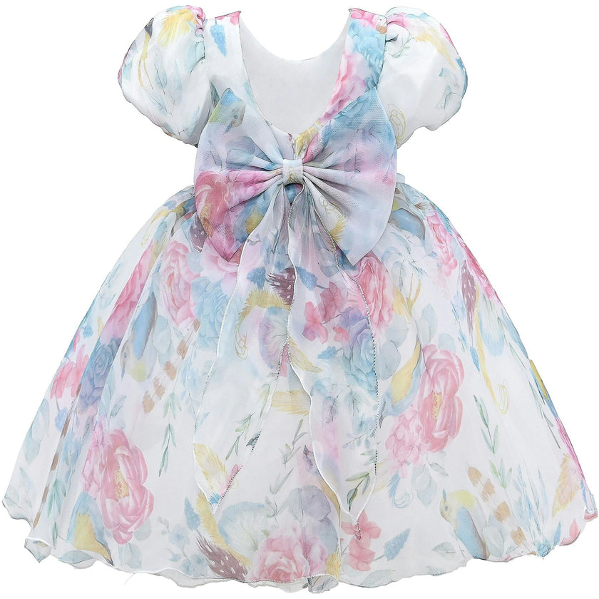 Pink Chablis Floral Garden Organza Dress