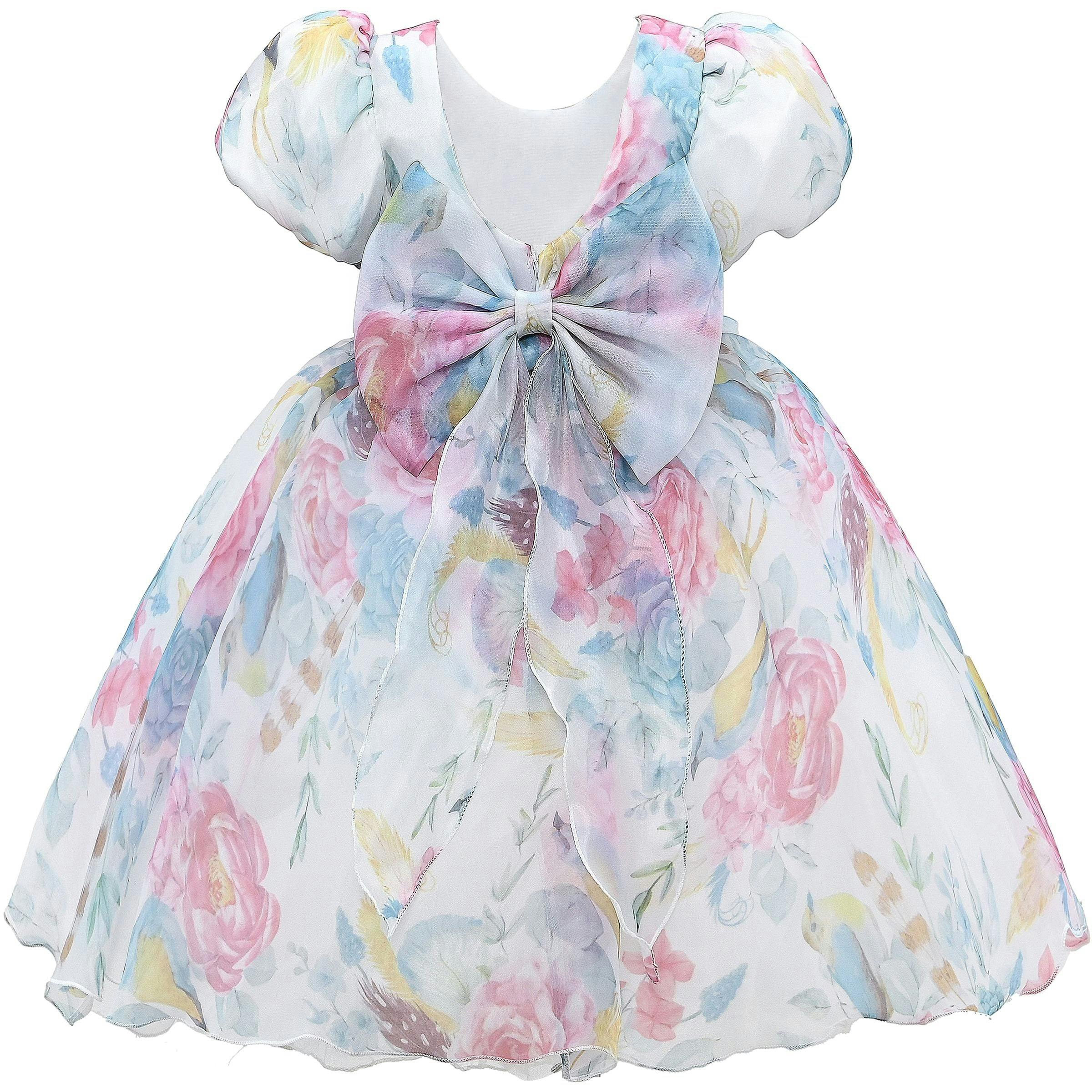 Pink Chablis Floral Garden Organza Dress