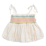 Pink Pom-Pom Skirt Set