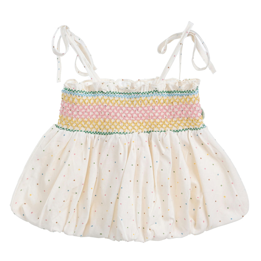 Pink Pom-Pom Skirt Set