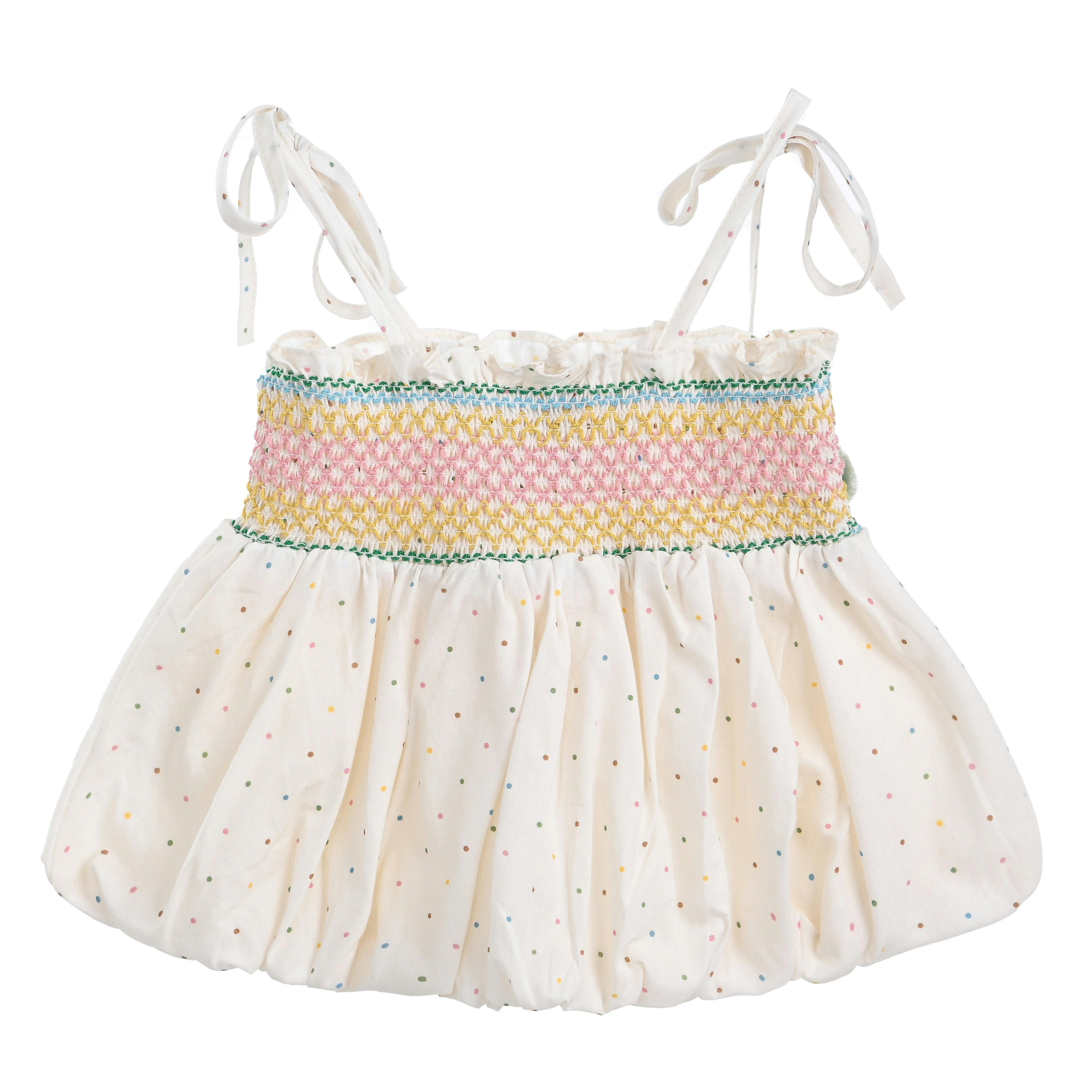 Pink Pom-Pom Skirt Set