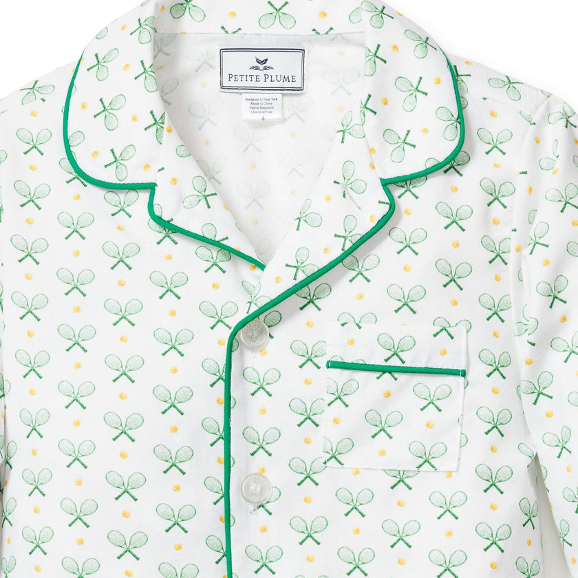 Kid's Twill Pajama Set in Match Point