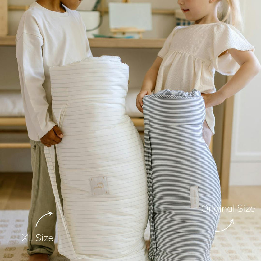 [NEW] XL Organic Nap Mat- Pink Stripe