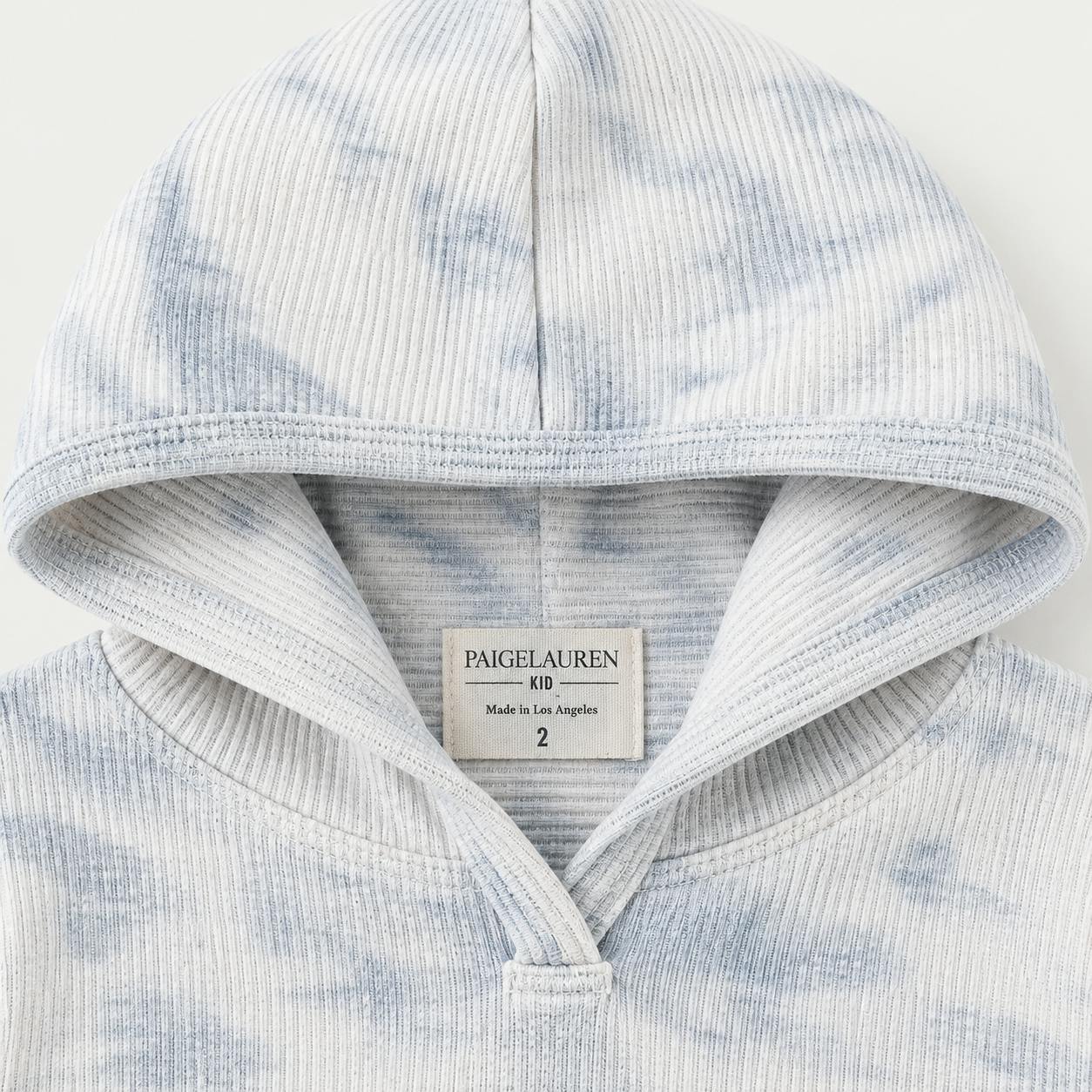 Marble Stripe Rib Hoodie and Jogger Set