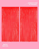 Cherry Red Curtain - set of 2 curtains
