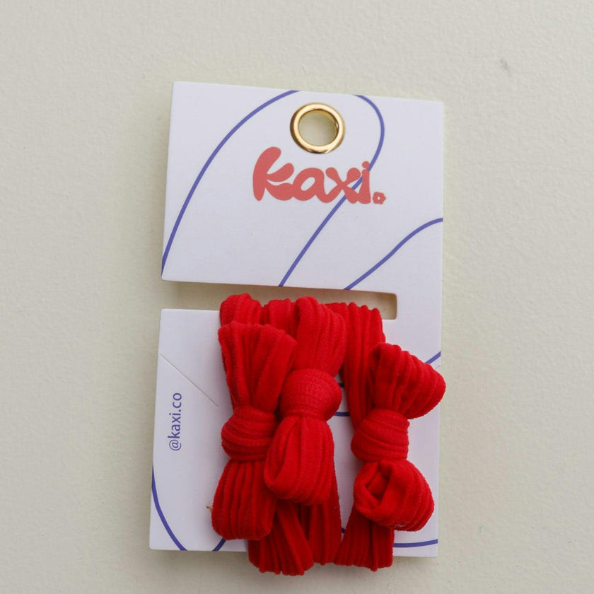BOW SLICK BACK PONYTAILS (PACK OF 3)
