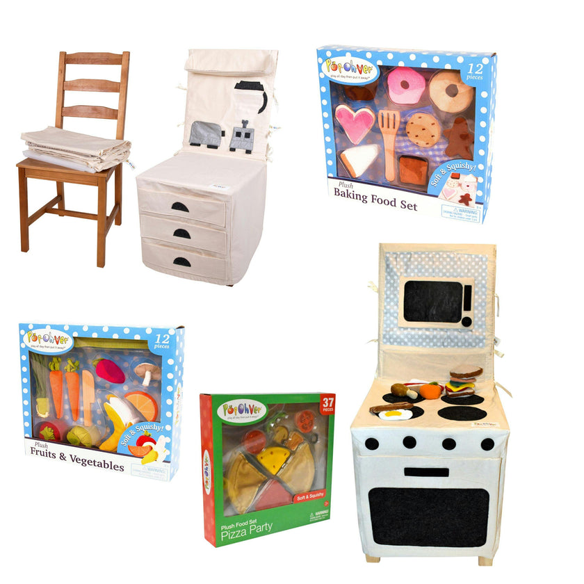 PopOhver Plush Stove& Food Bundle