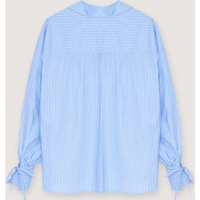Aura Woman Shirt Vista Blue Stripes