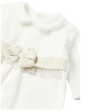 White Bow Formal Babygrow & Beret
