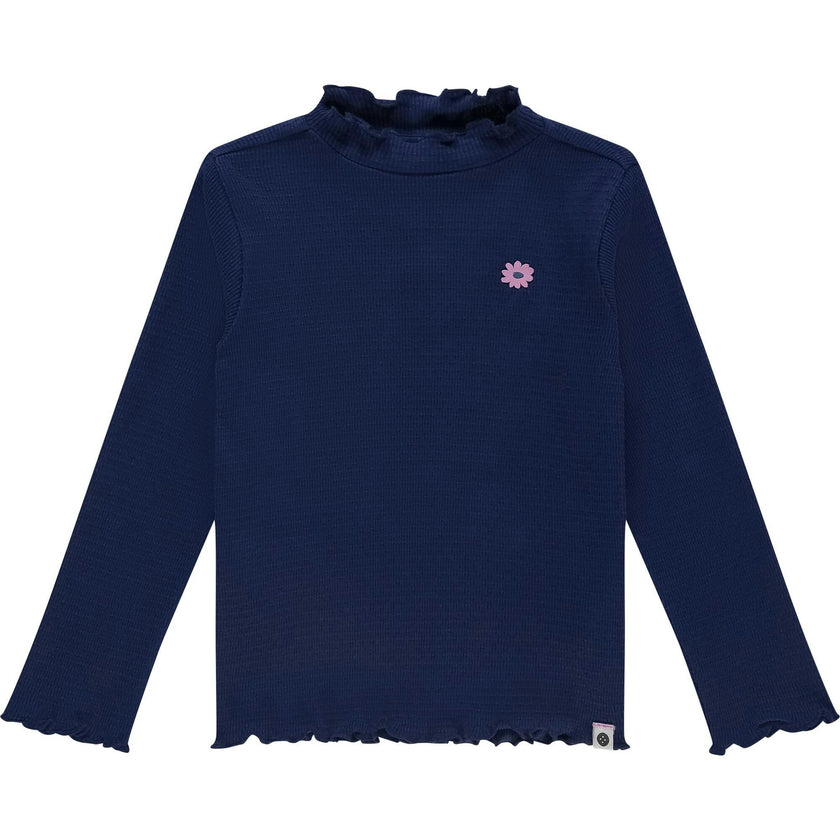 Ribbed Mock Neck Long Sleeve