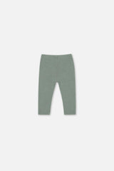 Baby Rib Leggings Green Printed Green