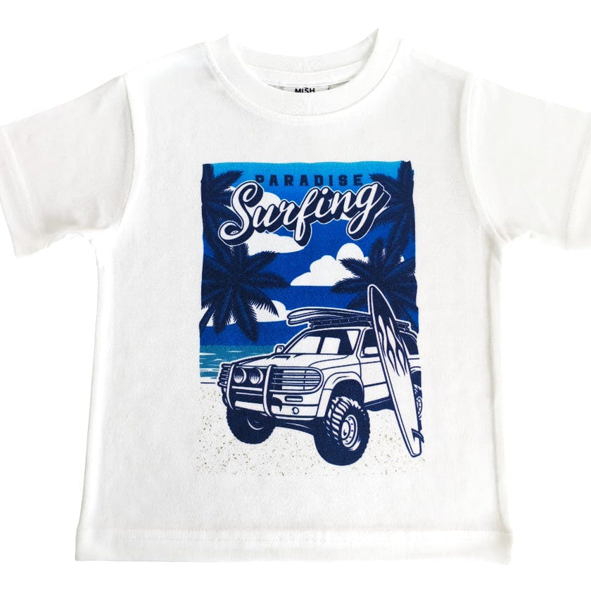 Baby and Kids Tee - Paradise Surfing